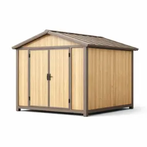 Capanno in Legno e Metallo con Doppia Porta