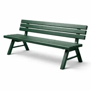 Panchina in Metallo Verde 180 cm